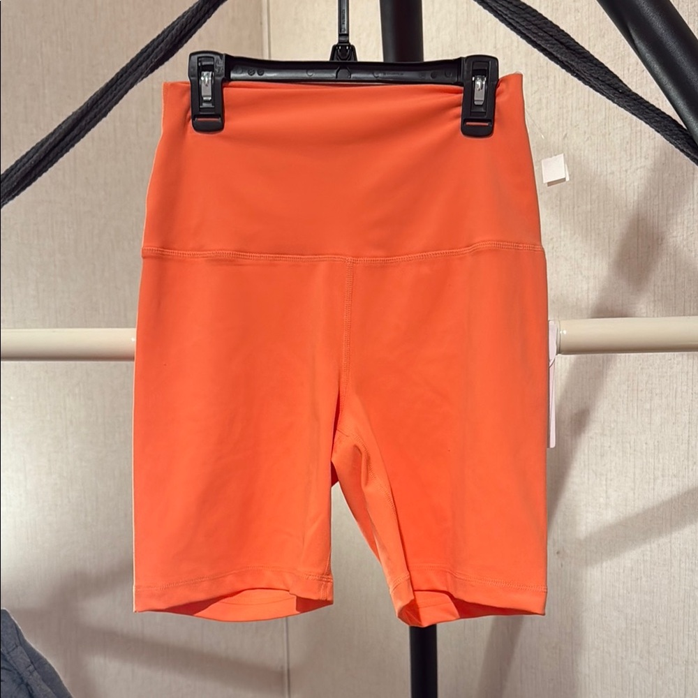 Women's Orange Athletic Shorts